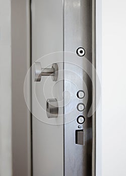 High security lock of an armored door