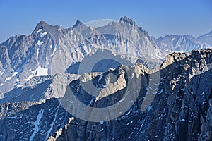 High Sierra Peaks Including The Palisades