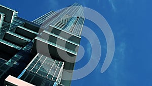 High skyrise modern glass building