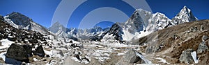 High snow mountains surrounding, Everest Region