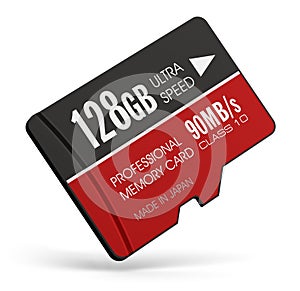 High speed 128GB MicroSD flash memory cards