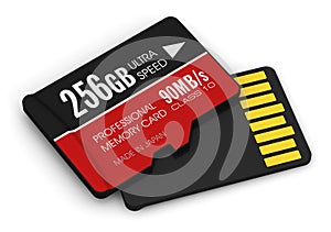 High speed 256GB MicroSD flash memory cards
