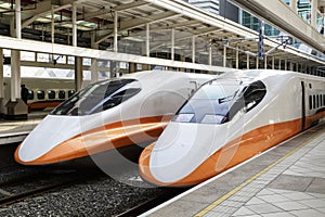 High speed bullet trains