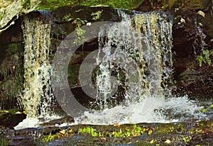 High speed capture of Day Pond Falls in Colchester, Connecticut