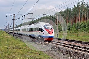 High-speed commuter train.