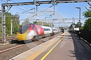 High Speed Commuter Train on West Coast Main Line