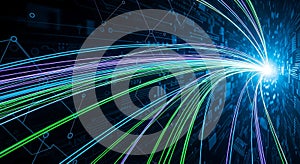 High-speed data flow in a digital circuit tunnel