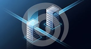 High-Speed Data Server Connection for Global Tech Professionals: Secure Cloud Computing and Network Infrastructure.