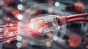 High-speed data transfer through network cable