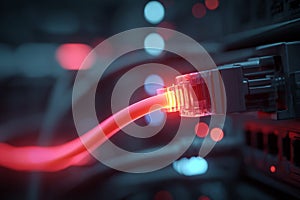 High-speed data transfer through network cable