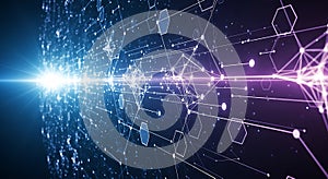 High-Speed Digital Network Data Flow Background