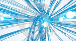 High-Speed Fiber Optic Data Stream