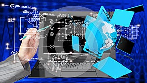 high speed and high technological Internet communicatio