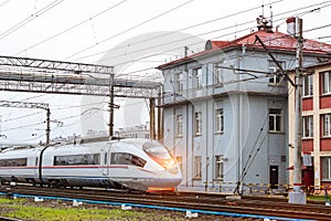 High-speed hybrid-electric train Sapsan