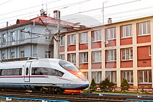 High-speed hybrid-electric train Sapsan