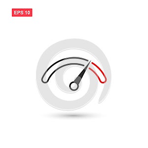 High speed icon vector design isolated 3