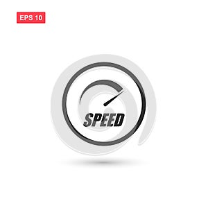 High speed icon vector design isolated 7