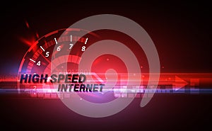 High speed internet on networking telecommunication  concept background. vector illustration