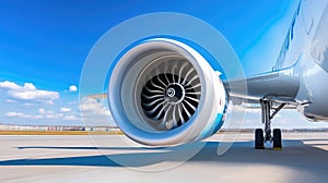 High-Speed Jet Engine Blades with Motion Blur.