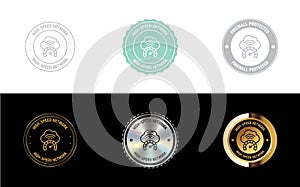 High Speed Network â Fast Internet & Technology Vector Badge