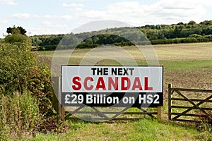 High Speed Rail sign