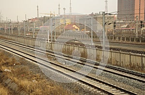 High speed rail tracks china