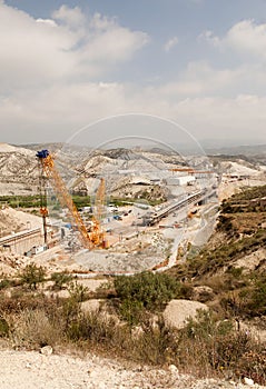 High Speed Railway Line Construction site