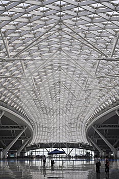 High speed railway train station roof in China