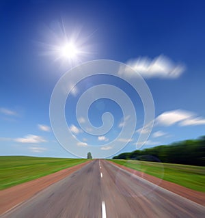 High speed road to sun