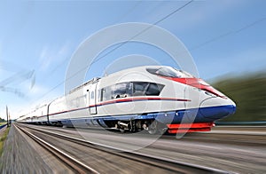 High-speed train. photo