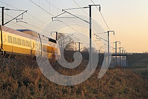 High speed train photo