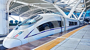 High speed train in China photo