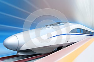 Vysoký rychlost vlak (ořezovou cestou) 
