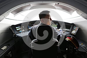 High speed train driver