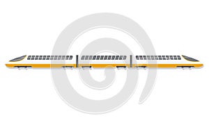 High speed train icon, cartoon style