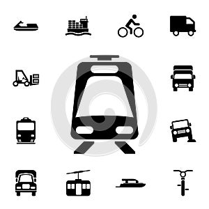 high-speed train icon. Detailed set of Transport icons. Premium quality graphic design sign. One of the collection icons for webs