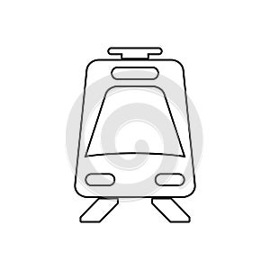 high-speed train icon. Element of transport for mobile concept and web apps icon. Outline, thin line icon for website design and