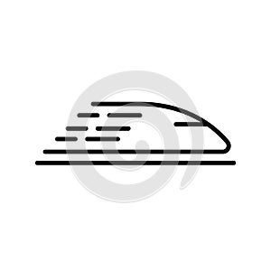 High speed train icon. Vector concept illustration for design
