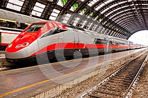 High speed train in Italy