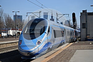 High speed train in Poland