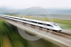 High speed train photo