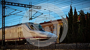 High speed train in Spain photo