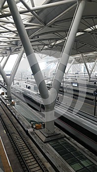 High speed train station in china