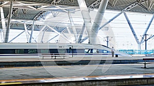 High speed train station in China