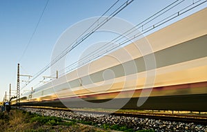 High Speed Train TGV, on the railways in France