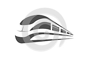 High-speed train. Vector icon for websites, applications and a logo