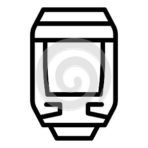 High speed tram icon, outline style