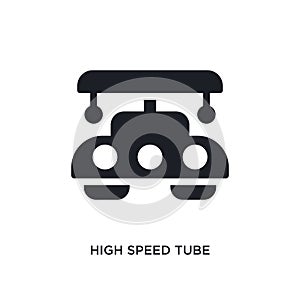 high speed tube isolated icon. simple element illustration from artificial intellegence concept icons. high speed tube editable