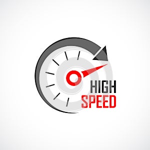 High speed vector logo