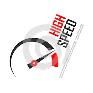 High speed vector logo
